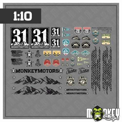 Crawler aufkleber set - rc,